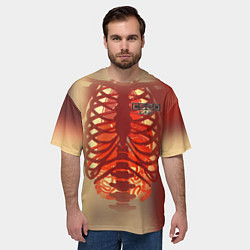 Футболка оверсайз мужская Cs:go X-Ray Style Рентген, цвет: 3D-принт — фото 2
