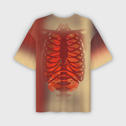 Мужская футболка оверсайз Cs:go X-Ray Style Рентген / 3D-принт – фото 2