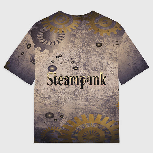 Мужская футболка оверсайз Механическое сердце / 3D-принт – фото 2