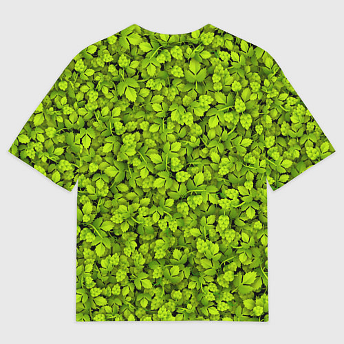 Мужская футболка оверсайз Хмель / 3D-принт – фото 2