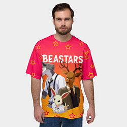 Футболка оверсайз мужская ВЫДАЮЩИЕСЯ ЗВЕРИ, цвет: 3D-принт — фото 2