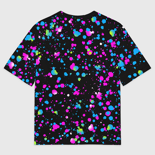 Мужская футболка оверсайз FRIDAY NIGHT FUNKIN NEON / 3D-принт – фото 2