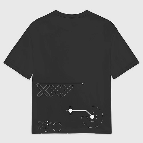 Мужская футболка оверсайз Desert Eagle: Printstream Graphite / 3D-принт – фото 2