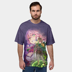 Футболка оверсайз мужская Flare and Keyaru, цвет: 3D-принт — фото 2