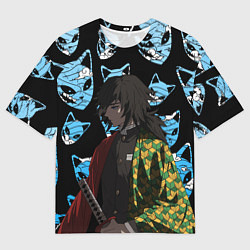 Мужская футболка оверсайз ГИО ТОМИОКА КЛИНОК