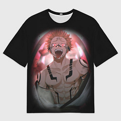 Футболка оверсайз мужская МАГИЧЕСКАЯ БИТВА SUKUNA, цвет: 3D-принт