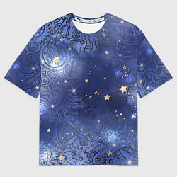 Футболка оверсайз мужская Небо в стиле Стимпанк, цвет: 3D-принт