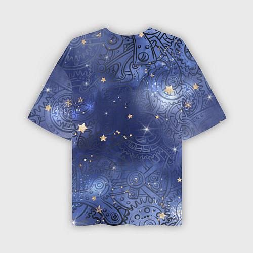 Мужская футболка оверсайз Небо в стиле Стимпанк / 3D-принт – фото 2
