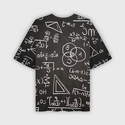 Мужская футболка оверсайз Математические уравнения / 3D-принт – фото 2