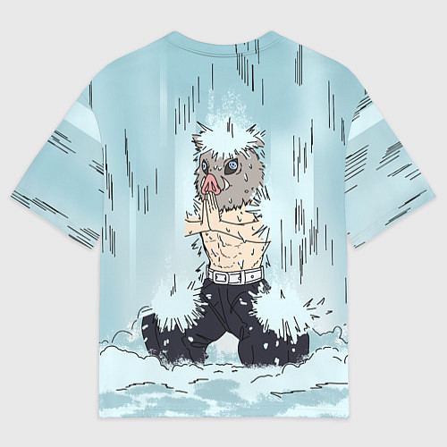 Мужская футболка оверсайз МЕДИТАЦИЯ ИНОСКЕ / 3D-принт – фото 2