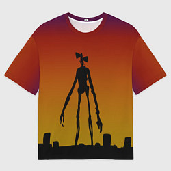 Мужская футболка оверсайз СИРЕНОГОЛОВЫЙ МОНСТР