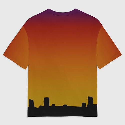 Мужская футболка оверсайз СИРЕНОГОЛОВЫЙ МОНСТР / 3D-принт – фото 2