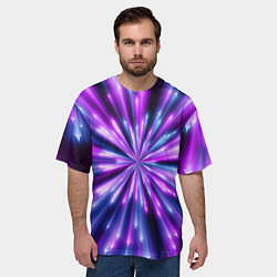 Футболка оверсайз мужская Неоновые стрелы, цвет: 3D-принт — фото 2