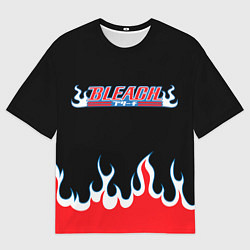 Мужская футболка оверсайз BLEACH FLAME БЛИЧ ПЛАМЯ