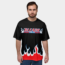 Футболка оверсайз мужская BLEACH FLAME БЛИЧ ПЛАМЯ, цвет: 3D-принт — фото 2