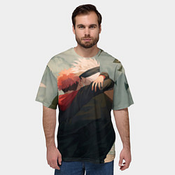 Футболка оверсайз мужская Hug Jujutsu kai, цвет: 3D-принт — фото 2