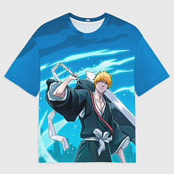 Мужская футболка оверсайз Bleach-Ichigo