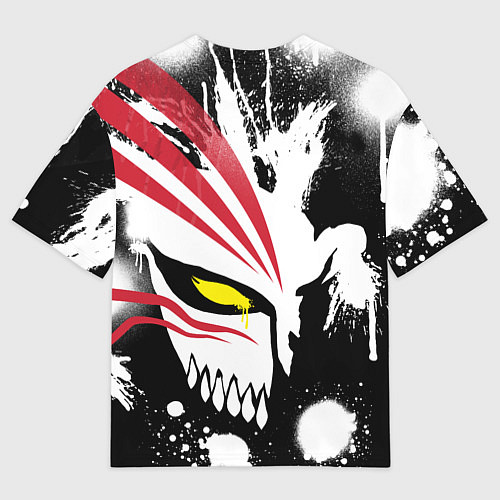 Мужская футболка оверсайз БЛИЧ МАСКА ИЧИГО ПУСТОГО / 3D-принт – фото 2