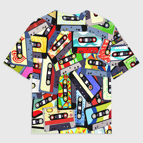 Мужская футболка оверсайз Daft Punk Records / 3D-принт – фото 2