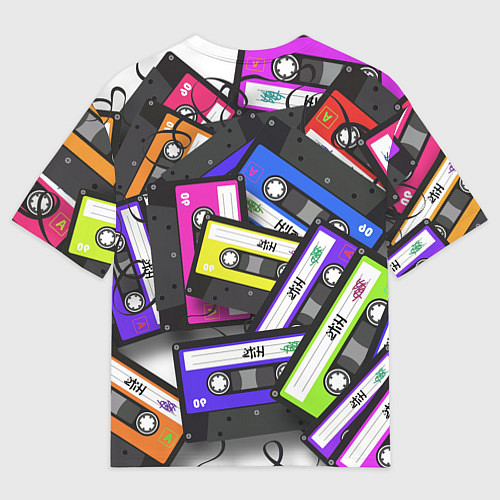 Мужская футболка оверсайз OLD SCHOOL / 3D-принт – фото 2