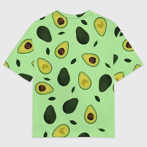 Мужская футболка оверсайз Авокадо / 3D-принт – фото 2