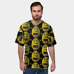 Футболка оверсайз мужская Шрек навсегда, цвет: 3D-принт — фото 2