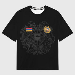 Футболка оверсайз мужская ФОРМА АРМЕНИИ ФЛАГ ГЕРБ, цвет: 3D-принт