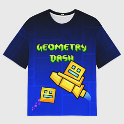 Футболка оверсайз мужская Geometry Dash, цвет: 3D-принт