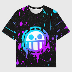 Футболка оверсайз мужская ONE PIECE ВАН ПИС НЕОН, цвет: 3D-принт