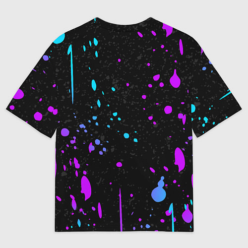 Мужская футболка оверсайз ONE PIECE ВАН ПИС НЕОН / 3D-принт – фото 2