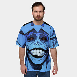 Футболка оверсайз мужская ПОДНЯТИЕ УРОВНЯ В ОДИНОЧКУ, цвет: 3D-принт — фото 2