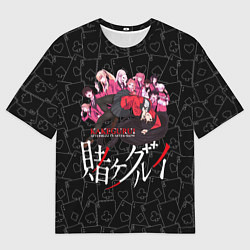 Футболка оверсайз мужская Kakegurui Безумный азарт, цвет: 3D-принт