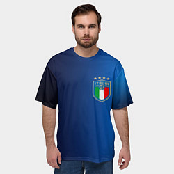 Футболка оверсайз мужская Сборная Италии, цвет: 3D-принт — фото 2