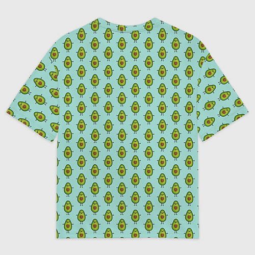 Мужская футболка оверсайз Авокадики / 3D-принт – фото 2
