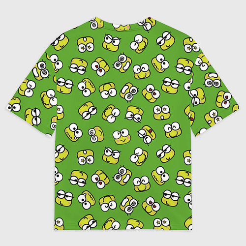 Мужская футболка оверсайз Смайлы Лягушки / 3D-принт – фото 2