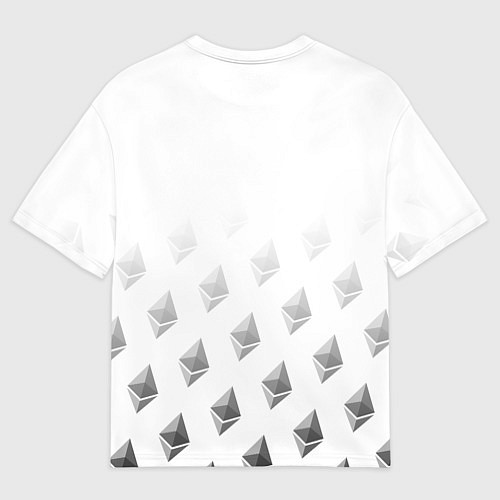 Мужская футболка оверсайз ETHEREUM ЭФИРИУМ ЭФИР / 3D-принт – фото 2