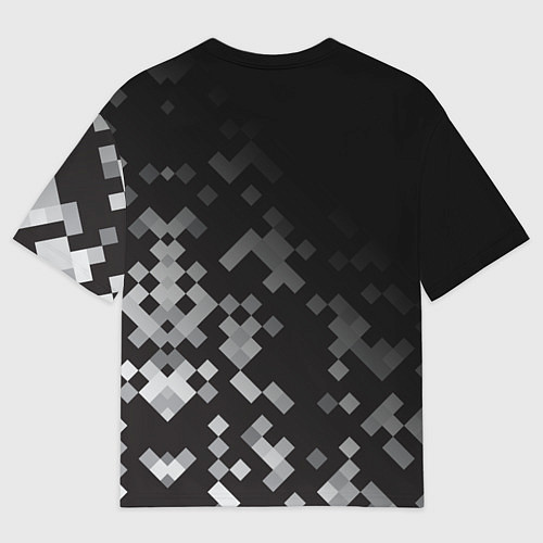 Мужская футболка оверсайз LAND ROVER ГОРОДСКОЙ КАМУФЛЯЖ / 3D-принт – фото 2