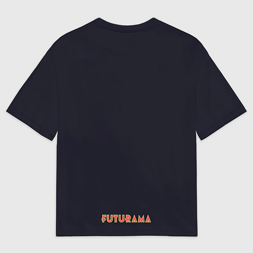 Мужская футболка оверсайз Back to Futurama / 3D-принт – фото 2