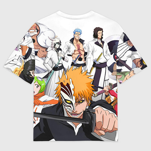 Мужская футболка оверсайз Bleach главные герои / 3D-принт – фото 2