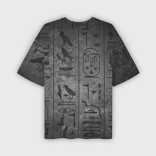 Мужская футболка оверсайз Египетские Иероглифы 3D / 3D-принт – фото 2