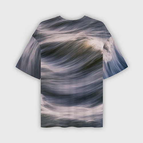 Мужская футболка оверсайз Море волнуется / 3D-принт – фото 2