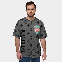 Футболка оверсайз мужская LIVERPOOL ЛИВЕРПУЛЬ LV, цвет: 3D-принт — фото 2