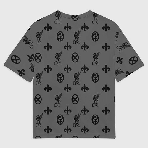 Мужская футболка оверсайз LIVERPOOL ЛИВЕРПУЛЬ LV / 3D-принт – фото 2