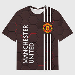 Мужская футболка оверсайз МАНЧЕСТЕР MANCHESTER ПЛИТЫ