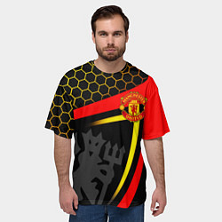 Футболка оверсайз мужская МАНЧЕСТЕР MANCHESTER SPORT, цвет: 3D-принт — фото 2