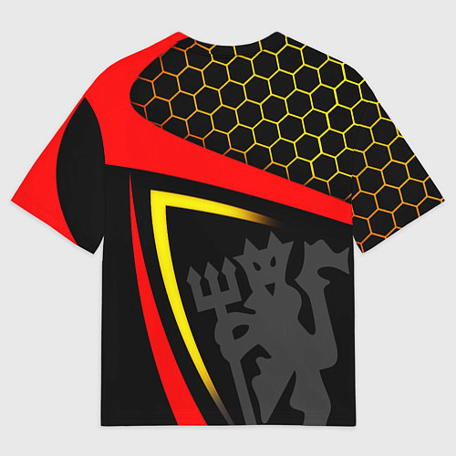 Мужская футболка оверсайз МАНЧЕСТЕР MANCHESTER SPORT / 3D-принт – фото 2