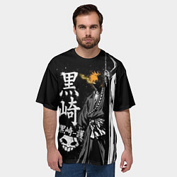Футболка оверсайз мужская Bleach, Ичиго с мечом, цвет: 3D-принт — фото 2
