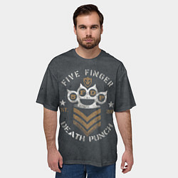Футболка оверсайз мужская 5FDP est 2005, цвет: 3D-принт — фото 2