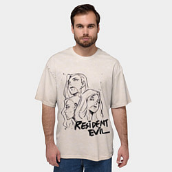 Футболка оверсайз мужская Сестры Димитреску, цвет: 3D-принт — фото 2