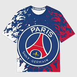 Футболка оверсайз мужская ФК ПСЖ FC PSG PARIS SG, цвет: 3D-принт